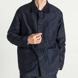 VESTE DE TRAVAIL MOLESKINE HOMME NAVY - LE MONT SAINT MICHEL