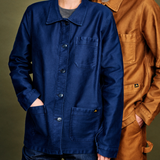 VESTE DE TRAVAIL MOLESKINE FEMME BLUE - LE MONT SAINT MICHEL