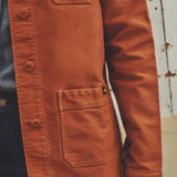 VESTE DE TRAVAIL MOLESKINE FEMME BRICK - LE MONT SAINT MICHEL