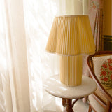 LAMPE MYRA EN SOIE BOUTON D'OR - GRAND MODÈLE