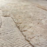 TAPIS BENI MRIRT BLANC MOTIFS CARRÉS 2x3M