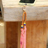 CORDON DE TÉLÉPHONE César Seersucker Rose