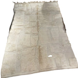 TAPIS BENI MRIRT BLANC MOTIFS CARRÉS 2x3M