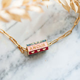 COLLIER GRIGRI AMOUR ROSE