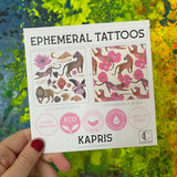 PLANCHE DE TATOUAGES ÉPHÉMÈRES - GOLDEN GARDEN