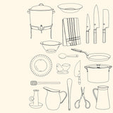 CARNET DE COLORIAGE CUISINES - ZOE DE LAS CASES