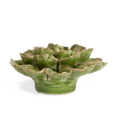 CERAMIC FLOWER GREEN PETUNIA