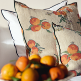 COUSSIN LIN WABI SABI LES ORANGES 30x50 CM - MAISON DE VACANCES