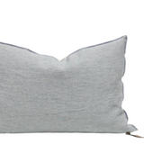 COUSSIN LIN LAVÉ FROISSÉ NUAGE GIVRÉ 40X60 - MAISON DE VACANCES