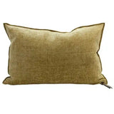 COUSSIN CHENILLE VISCONTI CHARTREUSE 40x60 CM - MAISON DE VACANCES