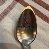 CUILLÈRE EN ARGENT - VIENS ON S'EN FOUT