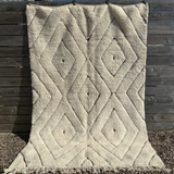 TAPIS LOSANGES BRIQUE 285x205 - BENI OUARAIN