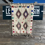 TAPIS 140x100 CM LOSANGES COLORÉS - BENI OUARAIN