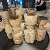 BOUGEOIR EN BOIS ANCIEN