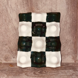 REPOSE 6 OEUFS - DAMIER VERT