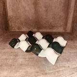 REPOSE 6 OEUFS - DAMIER VERT