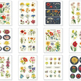 BOITE D'ÉTIQUETTES VINTAGE - FLEURS SAUVAGES