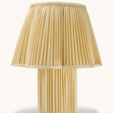 LAMPE MYRA EN SOIE BOUTON D'OR - GRAND MODÈLE