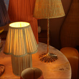 LAMPE MYRA EN SOIE SAUGE - PETIT MODÈLE