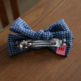 BARRETTE Louise seersucker bleu
