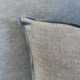 COUSSIN LIN LAVÉ FROISSÉ NUAGE GIVRÉ 40X60 - MAISON DE VACANCES