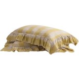 COUSSIN VICHY COTTAGE À VOLANTS PAILLE 30x40 CM - MAISON DE VACANCES