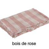 PLAID VICE VERSA FRANGÉ VICHY COTTAGE BOIS DE ROSE - MAISON DE VACANCES