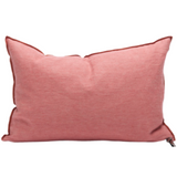 COUSSIN LIN LAVÉ FROISSÉ PIVOINE GIVRÉ 40X60 - MAISON DE VACANCES