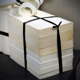 FAGOT DE LIVRES BLANC RUBAN SATIN