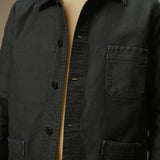 VESTE DE TRAVAIL MOLESKINE HOMME VINTAGE DENIM NOIR - LE MONT SAINT MICHEL