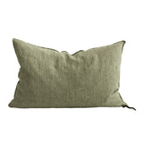 COUSSIN CREPON DE LIN LAVÉ AMANDE 40X60 - MAISON DE VACANCES