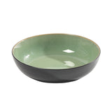 ASSIETTE CREUSE PURE VERT/NOIR - SERAX