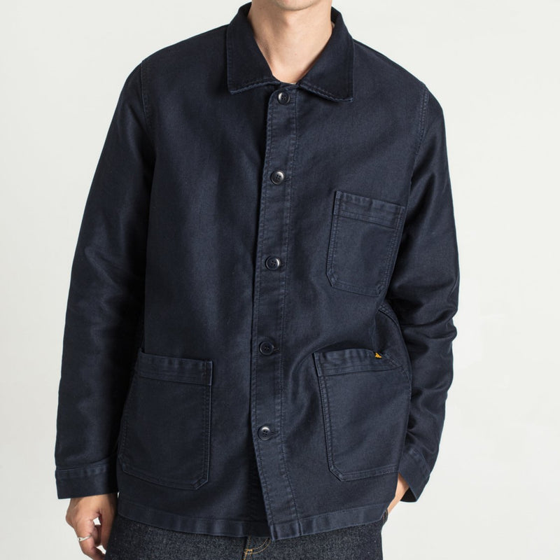 VESTE DE TRAVAIL MOLESKINE HOMME NAVY LE MONT SAINT MICHEL – Le