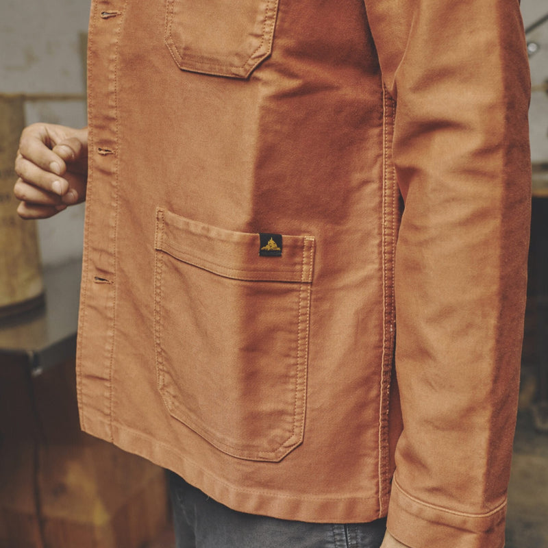 VESTE DE TRAVAIL MOLESKINE HOMME BRIQUE - LE MONT SAINT MICHEL