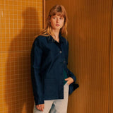 VESTE DE TRAVAIL MOLESKINE FEMME NAVY - LE MONT SAINT MICHEL