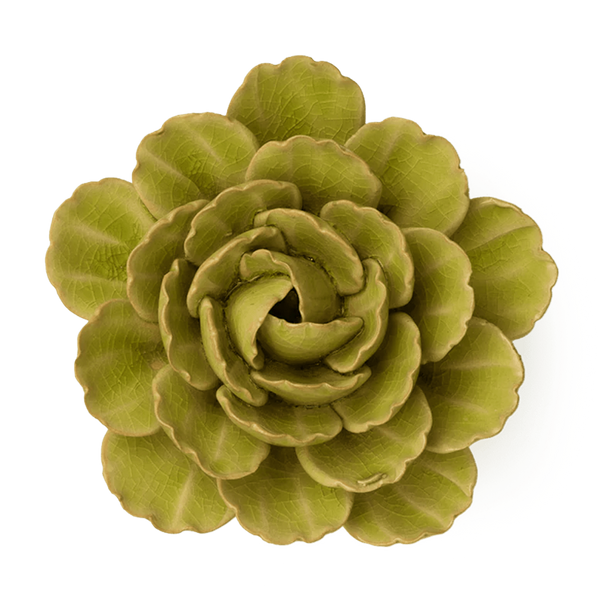 CERAMIC FLOWER YELLOX PEONY