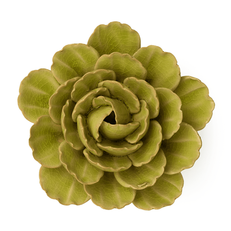 CERAMIC FLOWER YELLOX PEONY