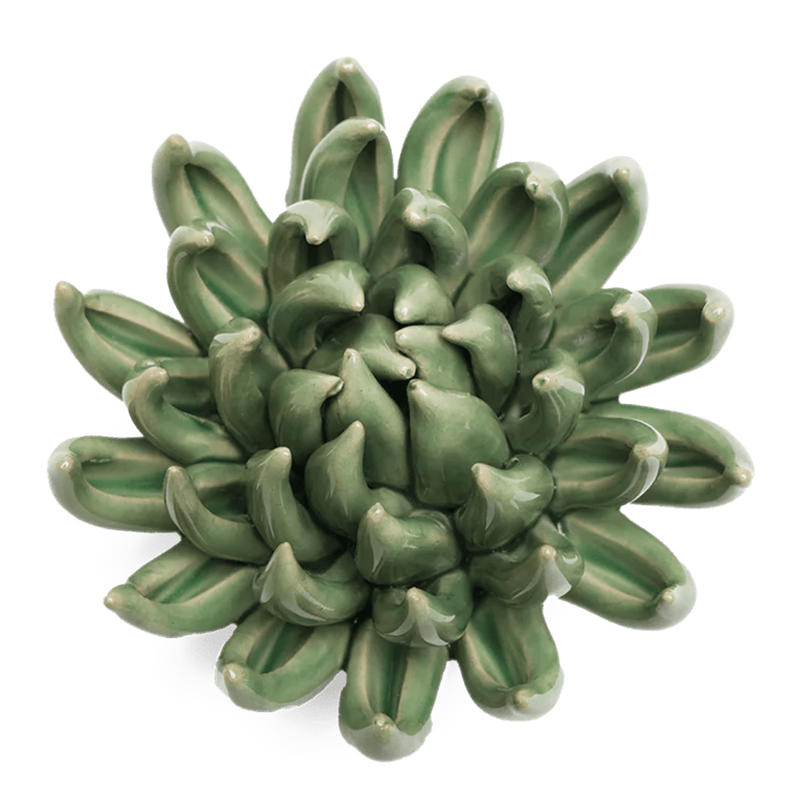 CERAMIC FLOWER GREEN SORBET PEONY