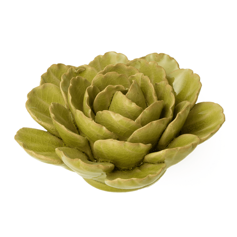 CERAMIC FLOWER YELLOX PEONY