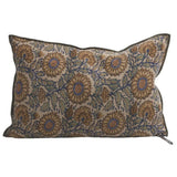 COUSSIN LIN WABI SABI LES TOURNESOLS COBALT 40x60 CM - MAISON DE VACANCES