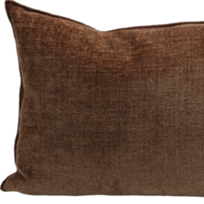 COUSSIN CHENILLE VISCONTI ARGILE 50x50 MAISON DE VACANCES