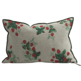 COUSSIN LIN WABI SABI LES FRAISES 40x60 CM - MAISON DE VACANCES