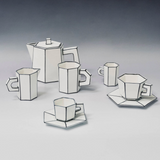 TASSE A CAPPUCINNO + SOUCOUPE CARTE BLANCHE - SERAX