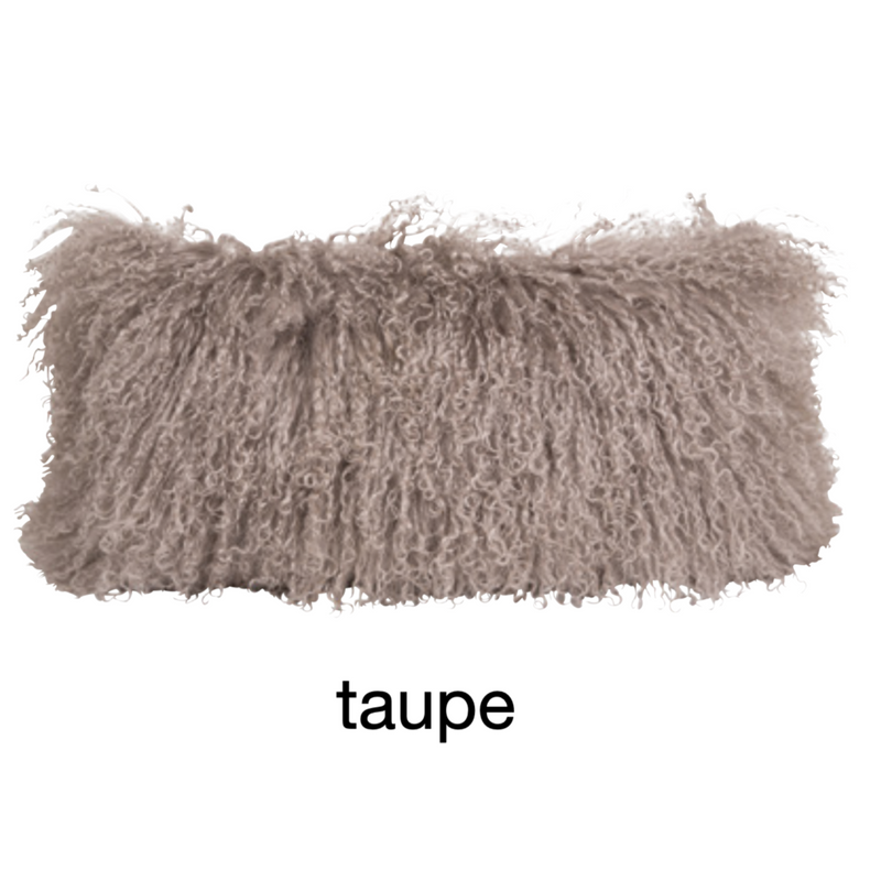 COUSSIN CHEVRE DU TIBET TAUPE 25x50 - MAISON DE VACANCES