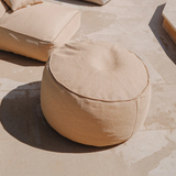 TABOURET M BEIGE RAPHIA - MX HOME