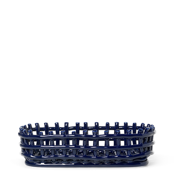 CORBEILLE CERAMIQUE - BLEUE - FERM LIVING