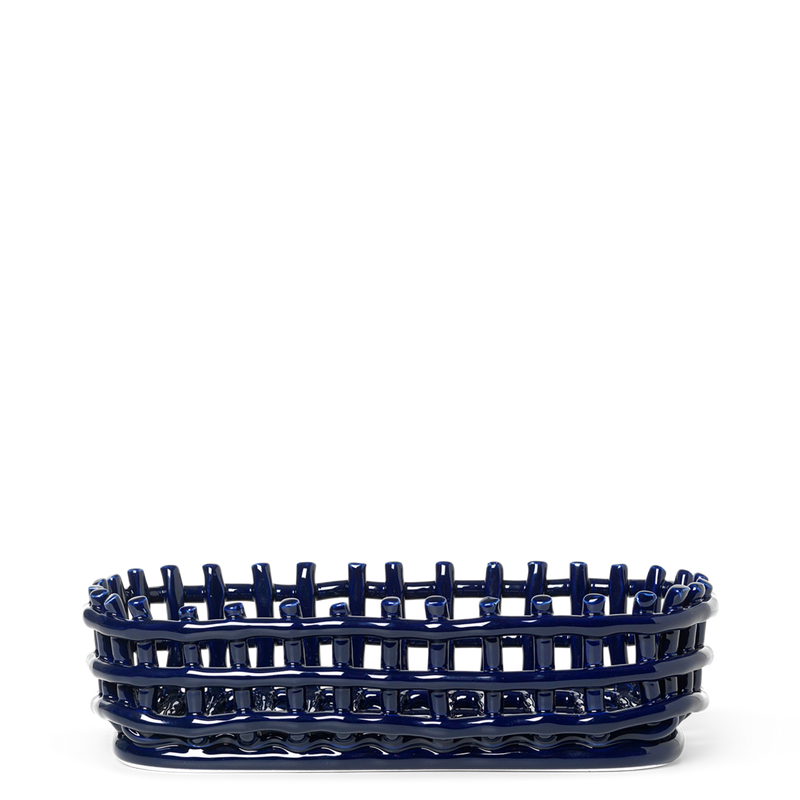 CORBEILLE CERAMIQUE - BLEUE - FERM LIVING