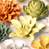 CERAMIC FLOWER LIME YELLOW TIGER LILLY