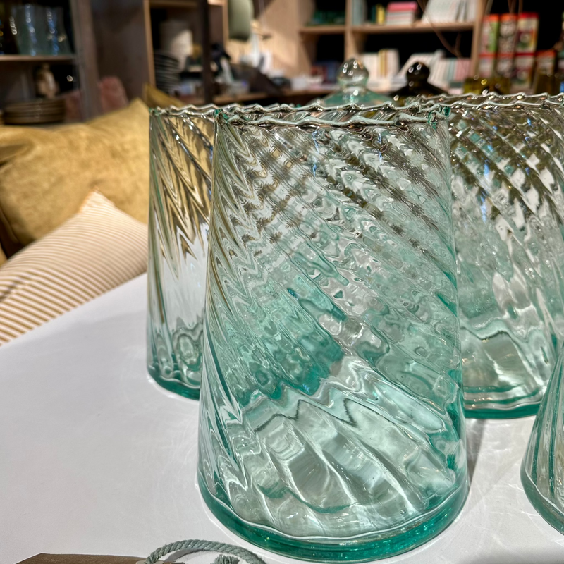 VASE ÉVASÉ TWIST TRANSPARENT - LE VERRE BELDI