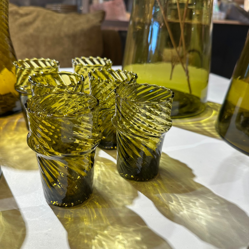 VERRE BOK TWIST MARRON - LE VERRE BELDI